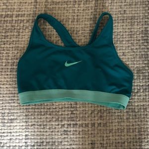Green Nike Sports Bra. Size Medium.